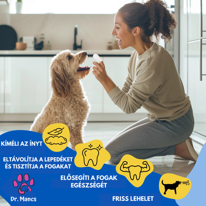 PetWipe Natural - Természetes fogtisztító ujjkendő fogakhoz 50 db